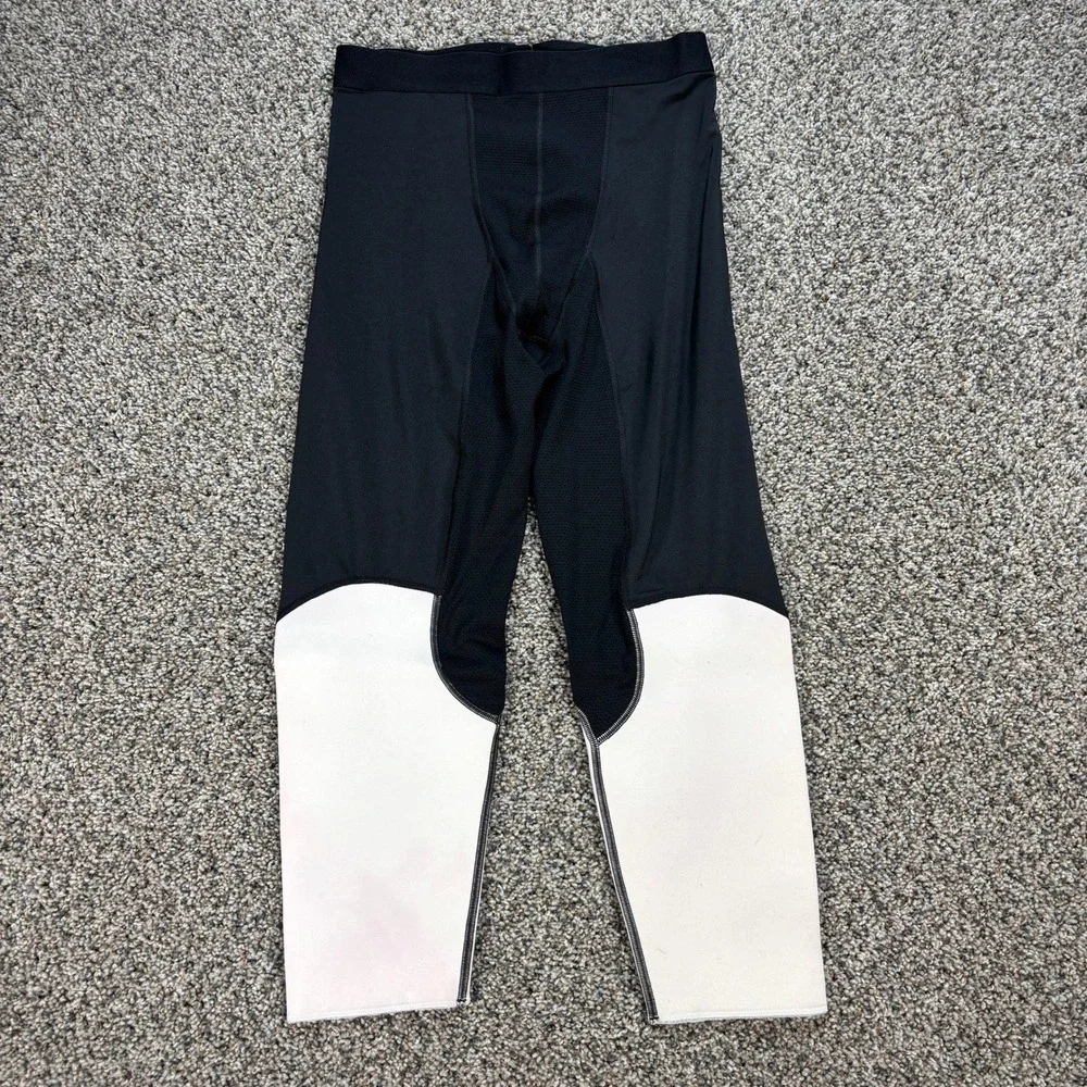Nike Pro Combat Padded Compression Pants Men's XXL Black White Football Leggings